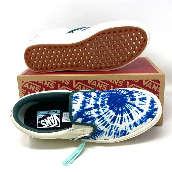VANS Comfycush Slip-On Tie-Dyeclsh blue Casual Sneakers Women's Size VN0A3WMD1S1 - Picture 3 of 10